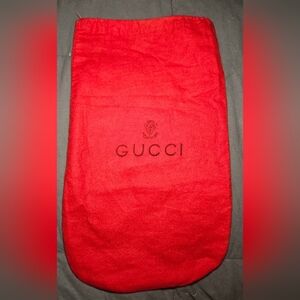 Gucci Dark Red Storage Travel Dust Bag 15" x 9" Handbag Protector Vintage Rare